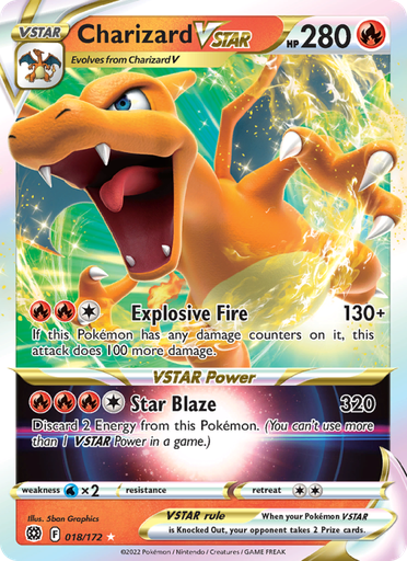 [swsh9-018] Charizard VSTAR Holo Rare VSTAR (018/172) swsh9