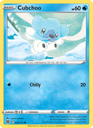 [swsh9-042] Cubchoo Common (042/172) swsh9