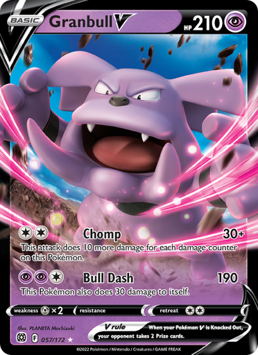 [swsh9-057] Granbull V Holo Rare V (057/172) swsh9