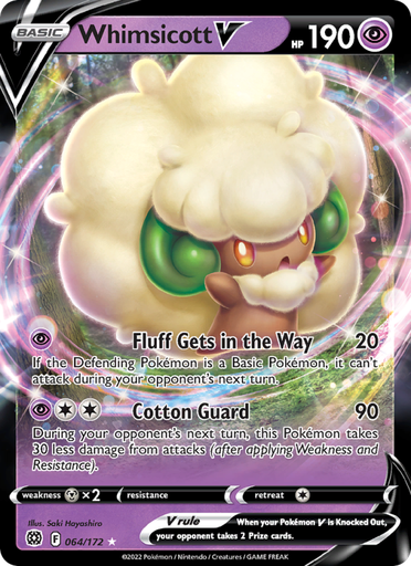 [swsh9-064] Whimsicott V Holo Rare V (064/172) swsh9