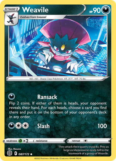 [swsh9-087] Weavile Uncommon (087/172) swsh9