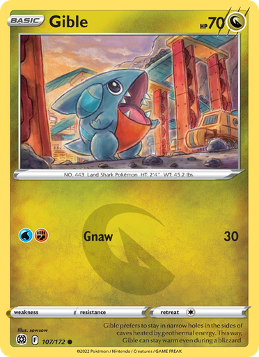 [swsh9-107] Gible Common (107/172) swsh9