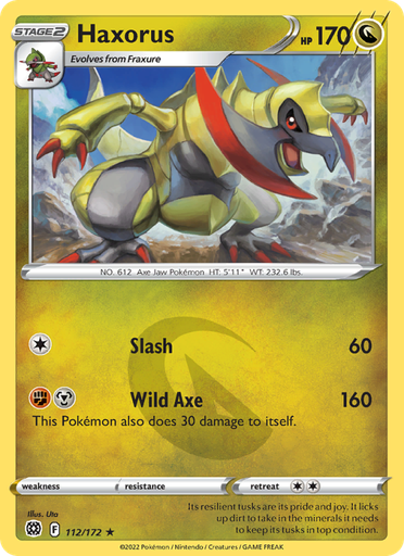 [swsh9-112] Haxorus Rare (112/172) swsh9