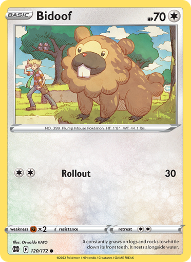 [swsh9-120] Bidoof Common (120/172) swsh9