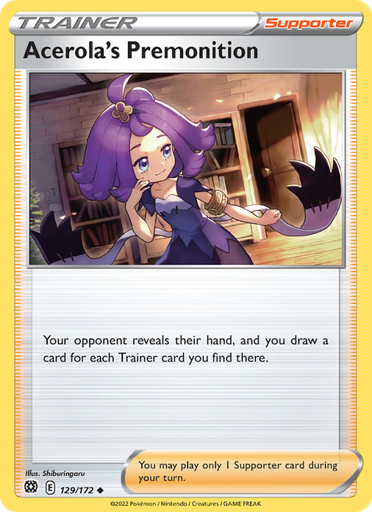 [swsh9-129] Acerola's Premonition Uncommon (129/172) swsh9