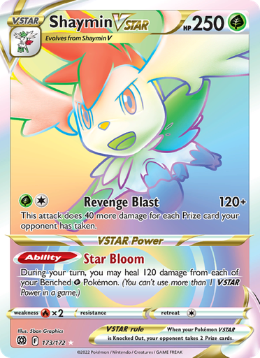 [swsh9-173] Shaymin VSTAR Secret Rare (173/172) swsh9