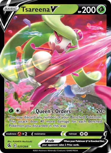 [swsh8-21] Tsareena V Holo Rare V (21/264) swsh8