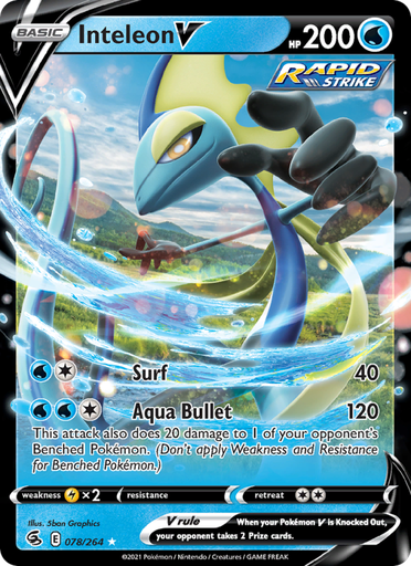 [swsh8-78] Inteleon V Holo Rare V (78/264) swsh8