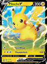 Pikachu V Holo Rare V (86/264) swsh8