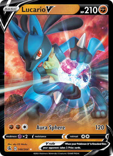 [swsh8-146] Lucario V Holo Rare V (146/264) swsh8