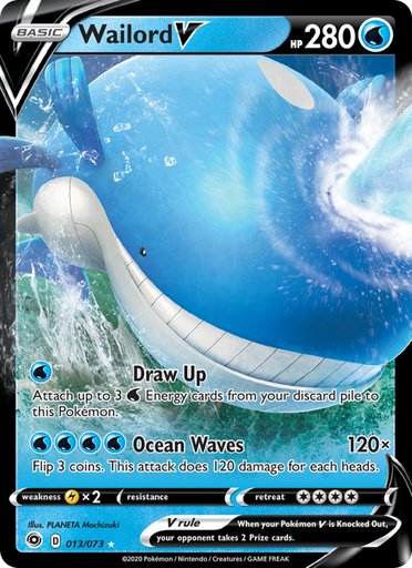 [swsh3.5-13] Wailord V Holo Rare V (13/70) swsh3.5