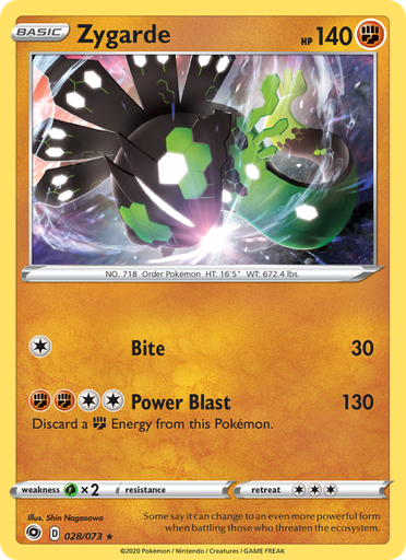 [swsh3.5-28] Zygarde Holo Rare (28/70) swsh3.5