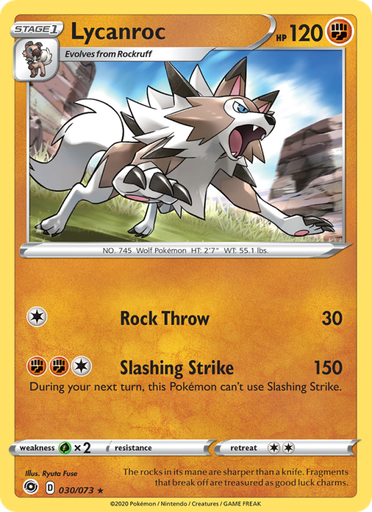 [swsh3.5-30] Lycanroc Holo Rare (30/70) swsh3.5