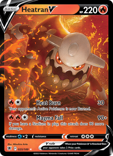 [swsh10-025] Heatran V Holo Rare V (025/189) swsh10