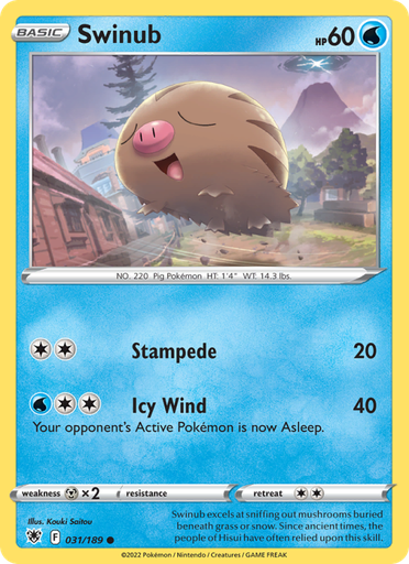 [swsh10-031] Swinub Common (031/189) swsh10