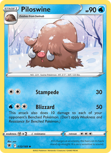 [swsh10-032] Piloswine Uncommon (032/189) swsh10