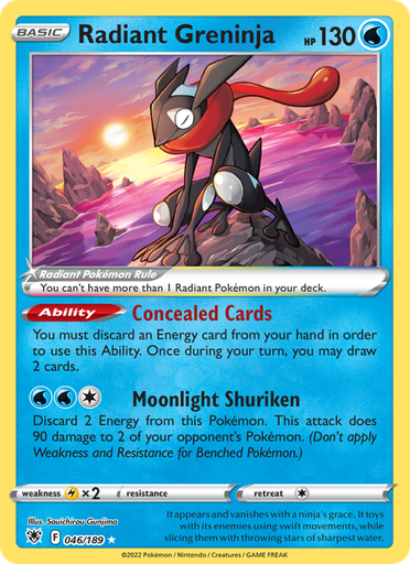 [swsh10-046] Radiant Greninja Radiant Rare (046/189) swsh10