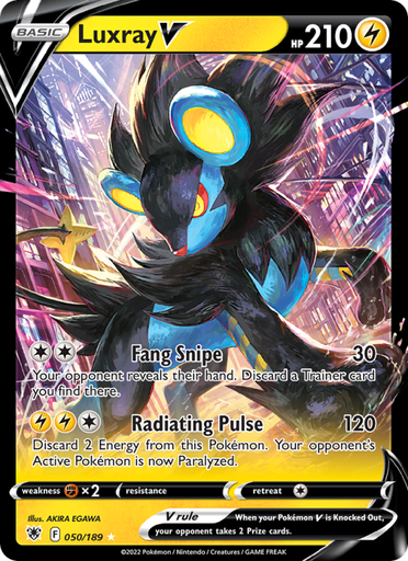 [swsh10-050] Luxray V Holo Rare V (050/189) swsh10
