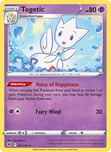 [swsh10-056] Togetic Uncommon (056/189) swsh10