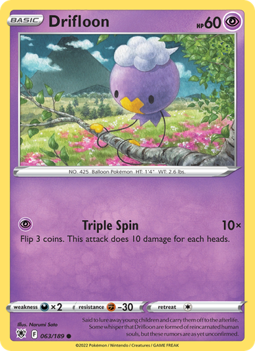[swsh10-063] Drifloon Common (063/189) swsh10