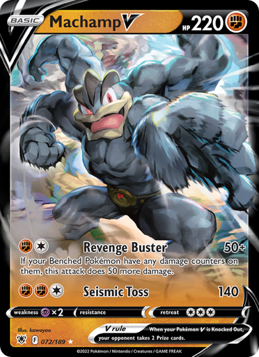 [swsh10-072] Machamp V Holo Rare V (072/189) swsh10