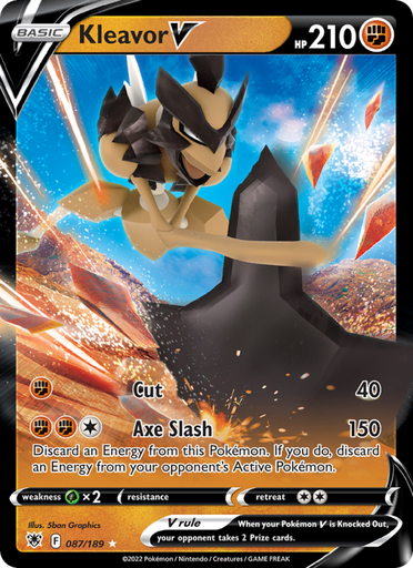 [swsh10-087] Kleavor V Holo Rare V (087/189) swsh10