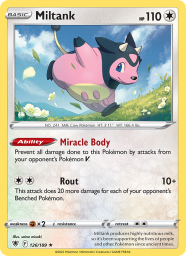 [swsh10-126] Miltank Holo Rare (126/189) swsh10