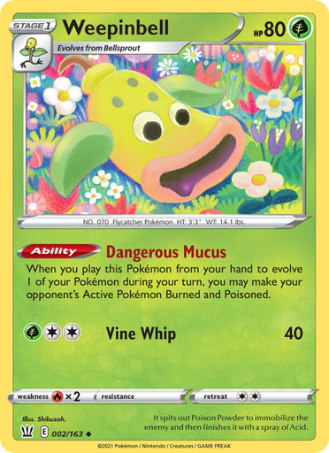 [swsh5-2] Weepinbell Uncommon (2/163) swsh5