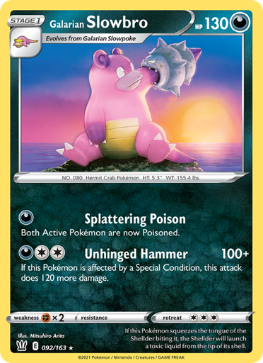 [swsh5-92] Galarian Slowbro Rare (92/163) swsh5