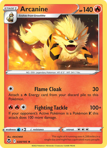[swsh12-020] Arcanine Rare (020/195) swsh12