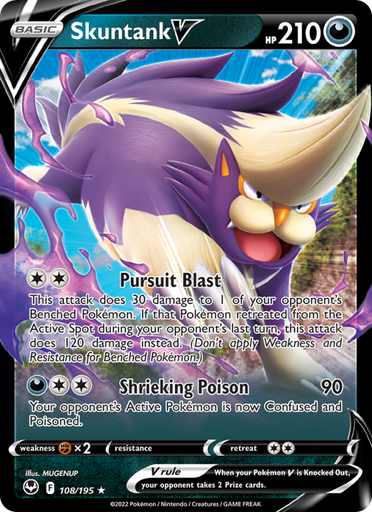 [swsh12-108] Skuntank V Holo Rare V (108/195) swsh12