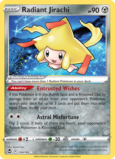 [swsh12-120] Radiant Jirachi Radiant Rare (120/195) swsh12