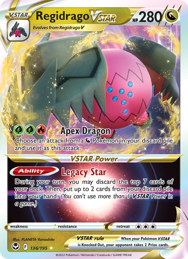 [swsh12-136] Regidrago VSTAR Holo Rare VSTAR (136/195) swsh12