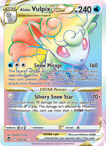 [swsh12-197] Alolan Vulpix VSTAR Secret Rare (197/195) swsh12