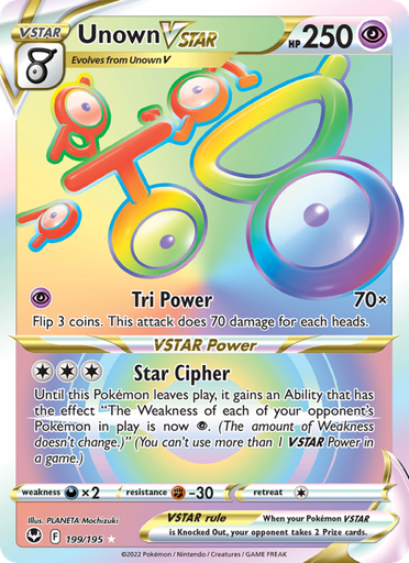 [swsh12-199] Unown VSTAR Secret Rare (199/195) swsh12