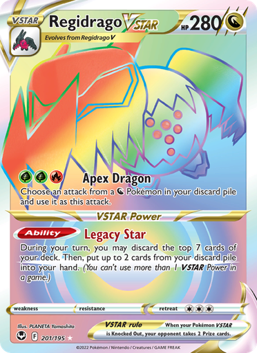 [swsh12-201] Regidrago VSTAR Secret Rare (201/195) swsh12