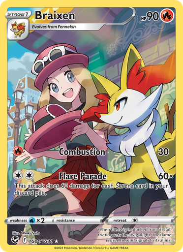 [swsh12-TG01] Braixen Holo Rare (TG01/195) swsh12