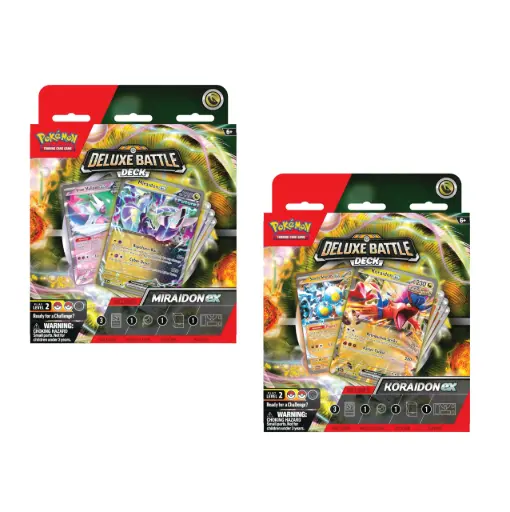 [57859-1] Pokémon – Deluxe Battle Deck Koraidon / Miraidon (Willekeurige Variant) 