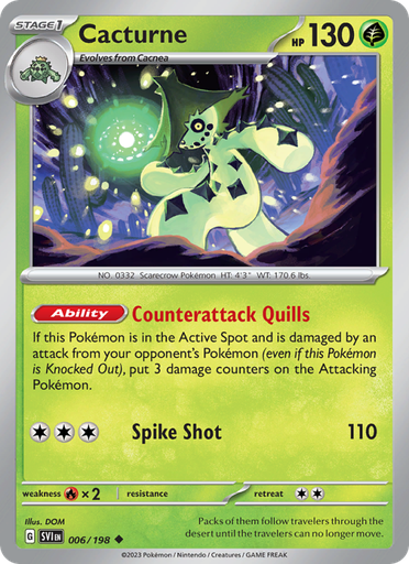[sv01-006] Cacturne Uncommon (006/198) sv01