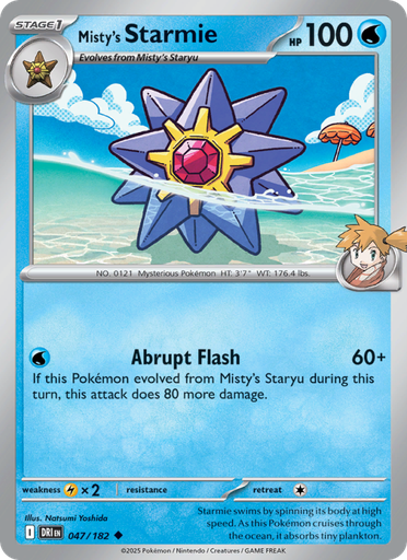 [sv10-047] Misty's Starmie Uncommon (047/182) sv10
