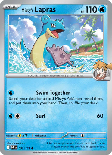 [sv10-050] Misty's Lapras Common (050/182) sv10