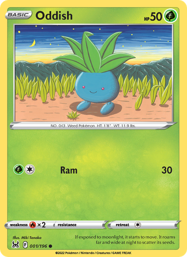 [swsh11-001] Oddish Common (001/196) swsh11