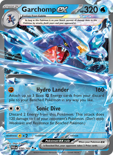 [sv04-038] Garchomp ex Double rare (038/182) sv04