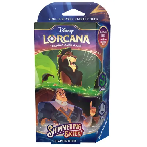 [79591] Disney Lorcana – Shimmering Skies – Scar & Kronk Starter Deck 
