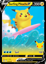 Surfing Pikachu V Holo Rare V (8/25) cel25