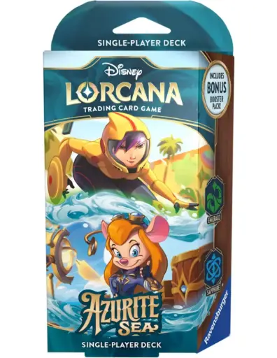 [96259] Disney Lorcana – Azurite Sea Starter Deck Go Go Tomago & Gadget Hackwrench 