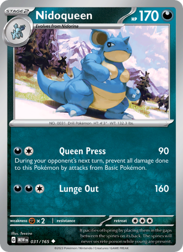 [sv03.5-031] Nidoqueen Uncommon (031/165) sv03.5