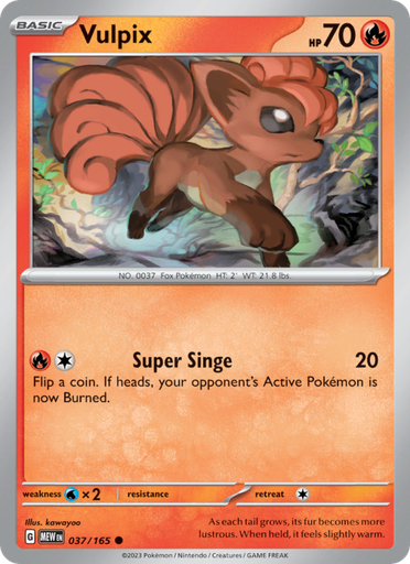 [sv03.5-037] Vulpix Common (037/165) sv03.5