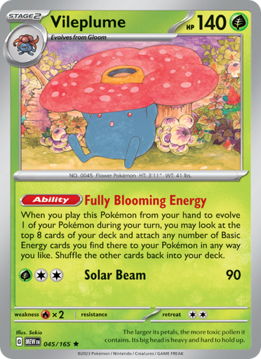 [sv03.5-045] Vileplume Rare (045/165) sv03.5
