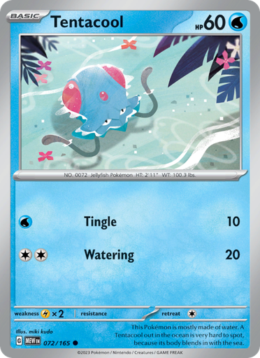 [sv03.5-072] Tentacool Common (072/165) sv03.5
